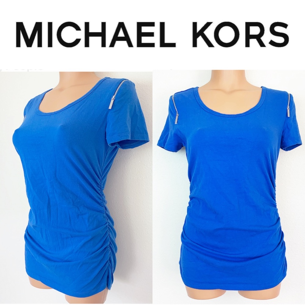 Michael Kors Blue T-Shirt Top Women's Size Small N